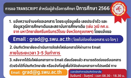 ประกาศรายชื่อผู้จบการศึกษา   ประจำเดือน กรกฎาคม พ.ศ.2567